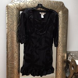 Studio M Small Petite Black Satin Dress